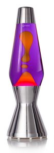 Lavos lempa violetinis vanduo oranžinė lava