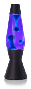 Lavos lempa violetinis vanduo mėlyna lava